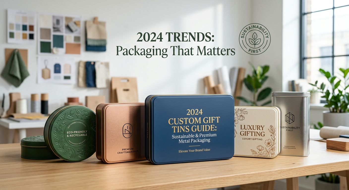 2024 Custom Gift Tins Guide: How Sustainable & Premium Metal Packaging Elevates Brand Value