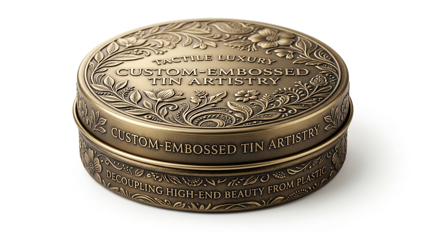 Tactile Luxury: How Custom-Embossed Tin Artistry is Decoupling High-End Beauty Brands from Plastic Dependency