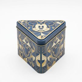 Geometric Disney Magic: Elevating Boutique Packaging with Precision-Printed Mickey Mouse Triangular Keepsake Tins